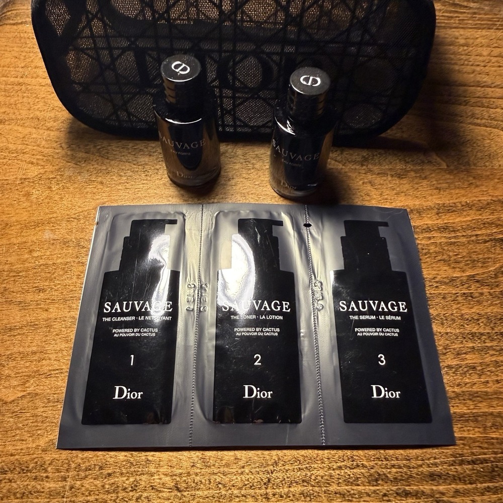 Christian Dior Savage Men's Parfum 0.34oz (10ml) X2 Splash Travel / Sample NEW